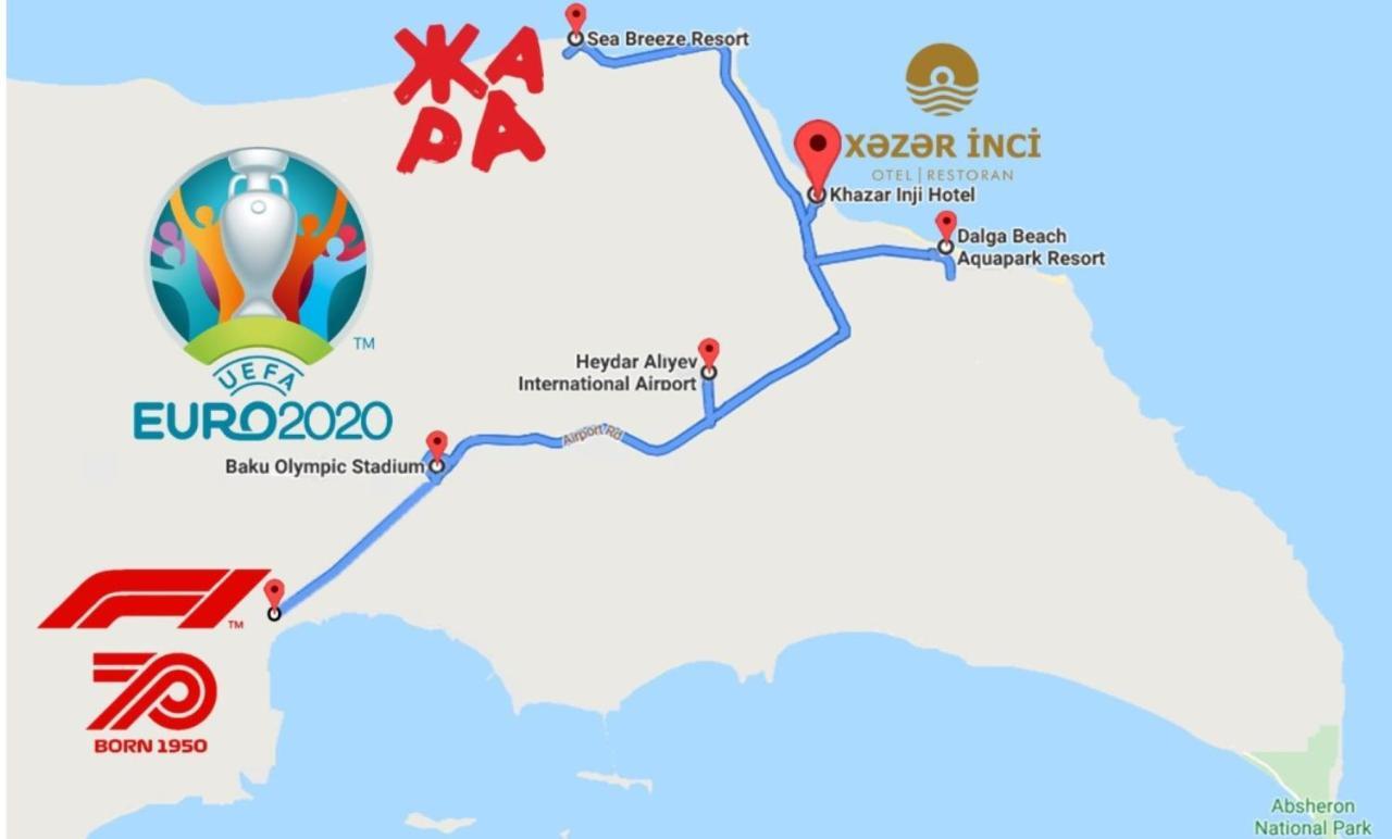 Khazar Inji Hotel Buzovna Buitenkant foto